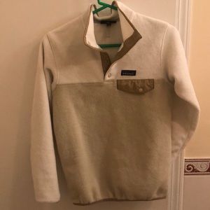 Patagonia synchilla xxs, birch and white